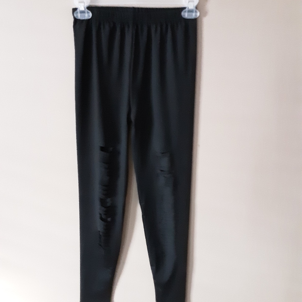 Black spliced Leggings